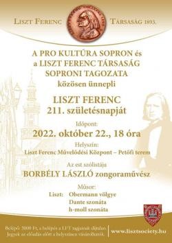 Liszt Ferenc születésnapi koncert - Liszt Társaság
